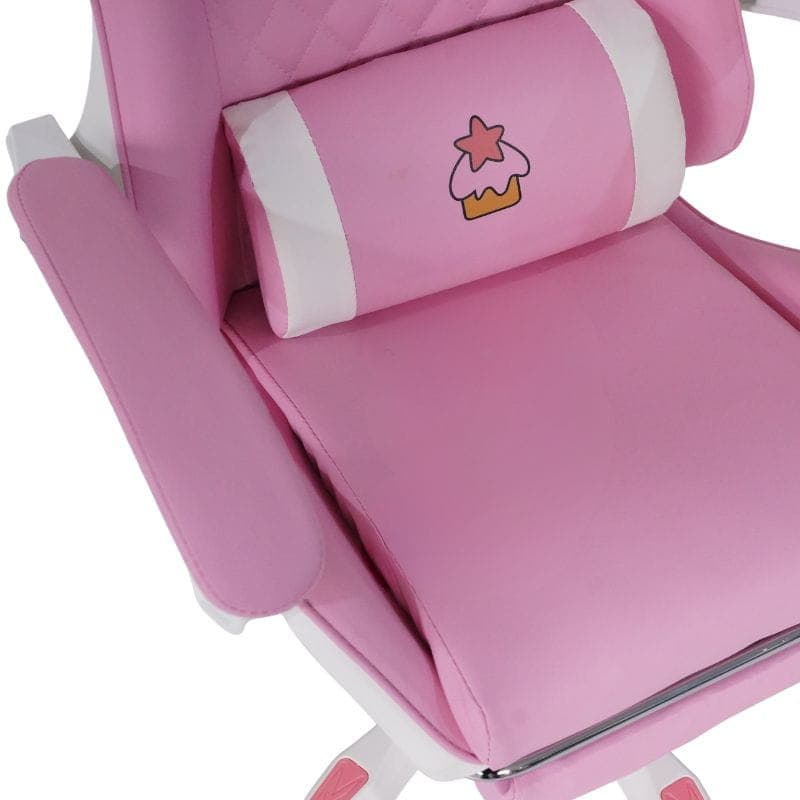 Cadeira Gaming PowerGaming Sakura Neko com apoio para os pés