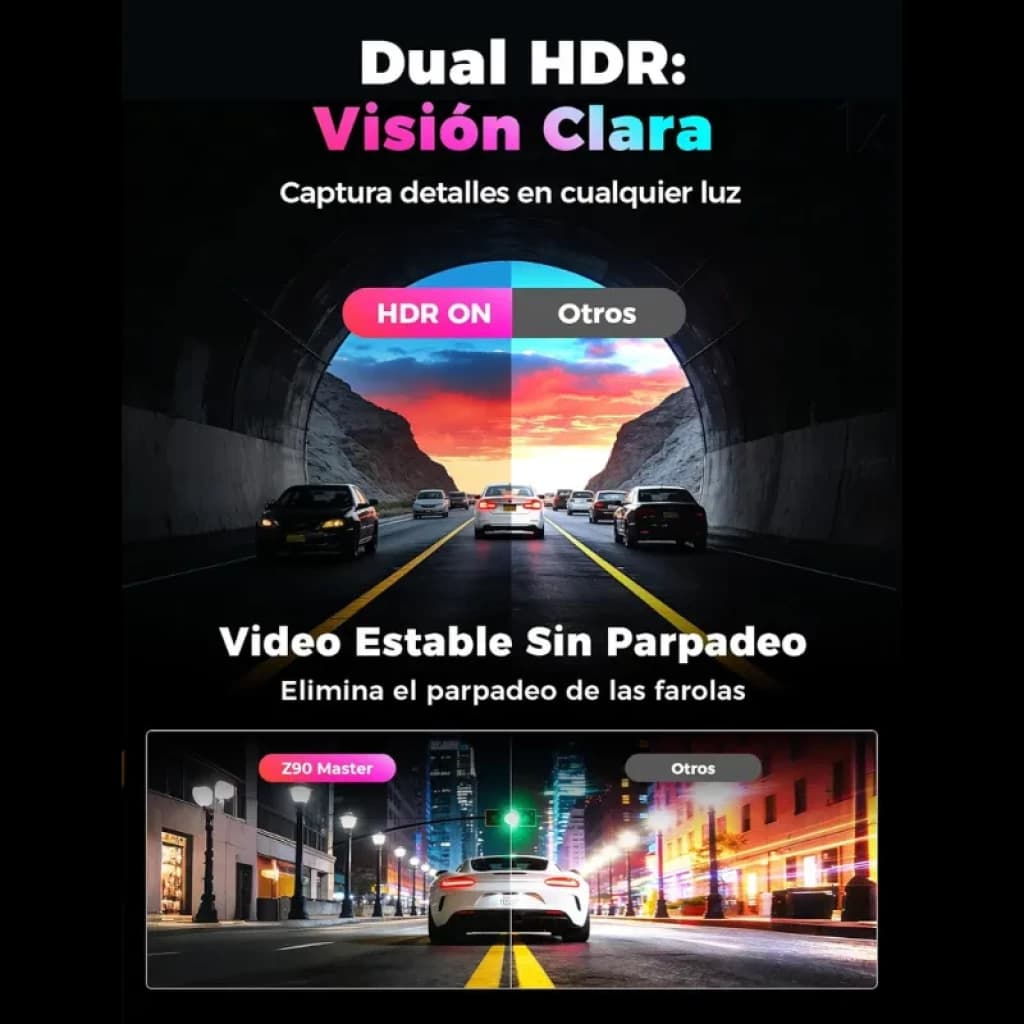 Câmara para carro DDPAI Z90 Master 2CH 4K com 4G