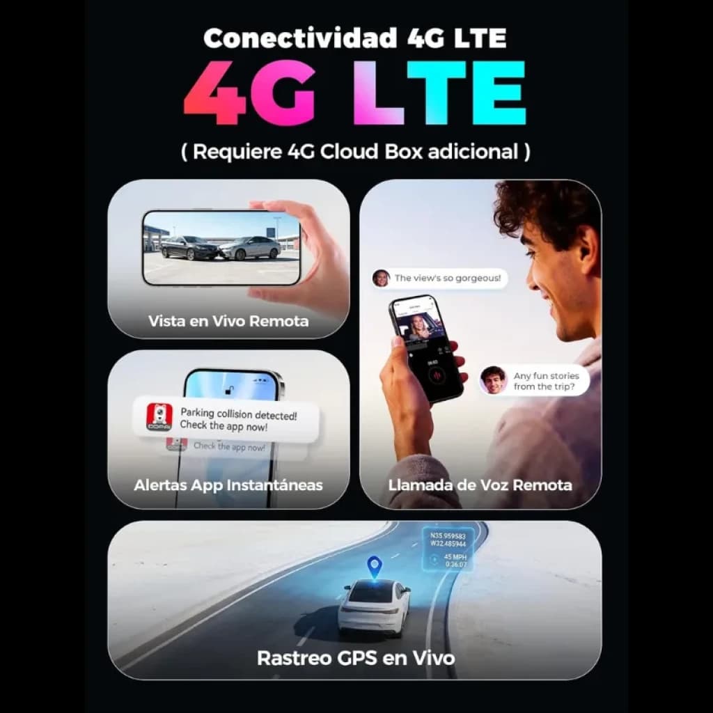 Câmara para carro DDPAI Z90 Master 2CH 4K com 4G