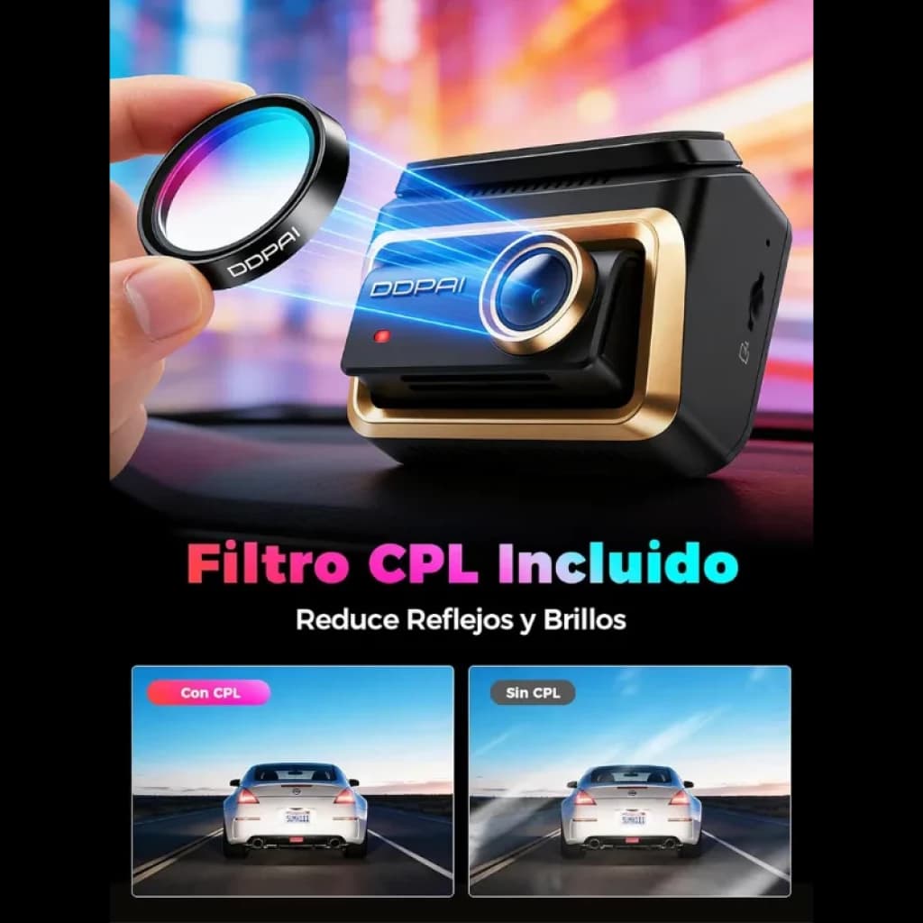 Câmara para carro DDPAI Z90 Master 2CH 4K com 4G