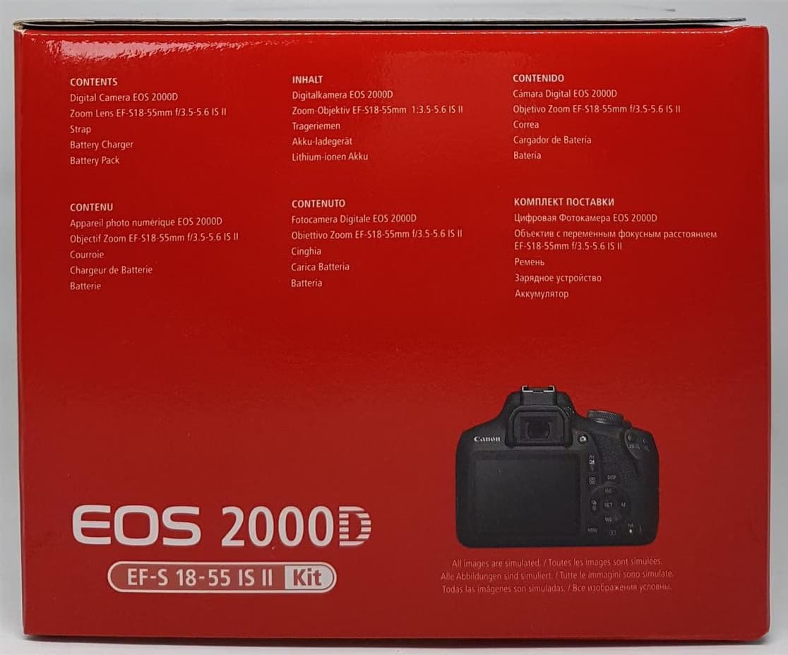 Canon EOS 2000D + EF-S 18-55 IS II