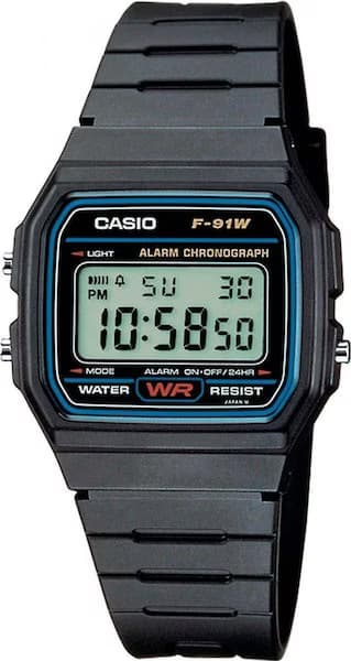 Casio F-91W-1YEG Collection Men Relógio Digital