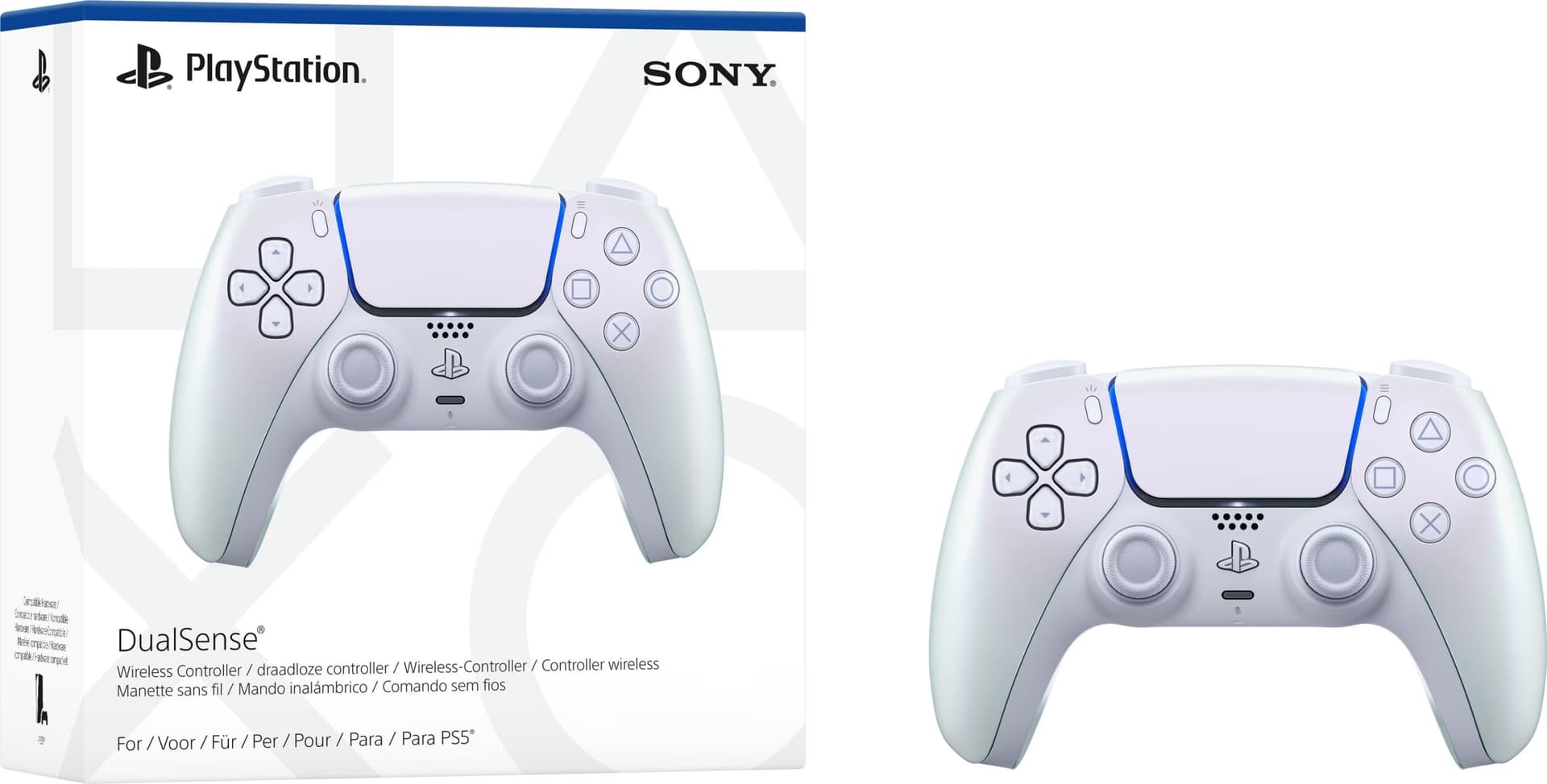 Comando Sony DualSense PS5 Chroma Pearl