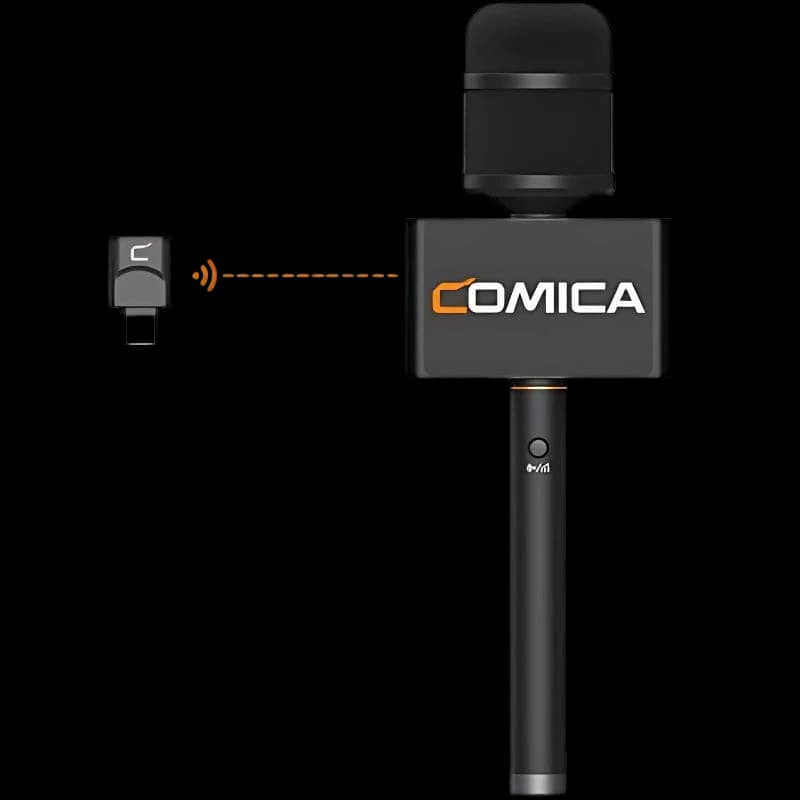 COMICA Revo S Microfone sem fio de mão para entrevistas USB-C