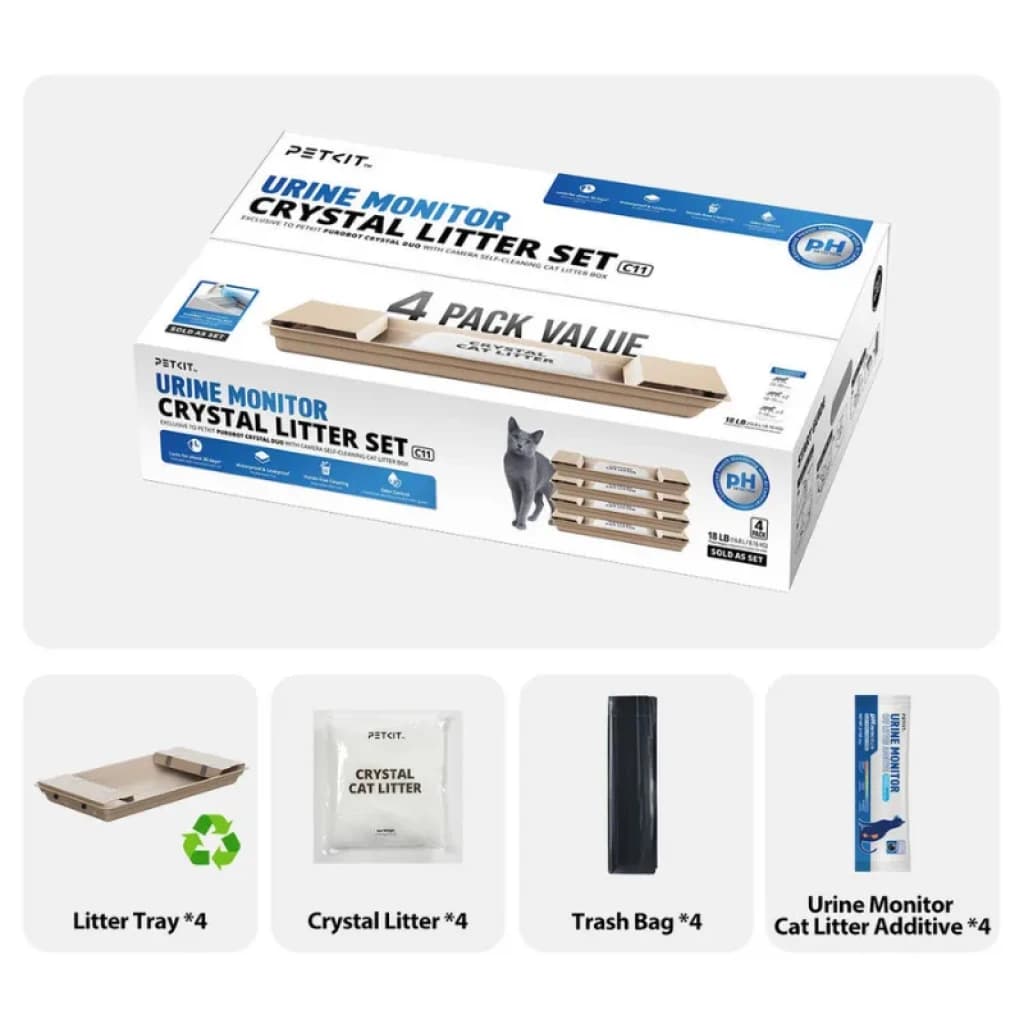 Conjunto de Areia Petkit Purobot Crystal Duo