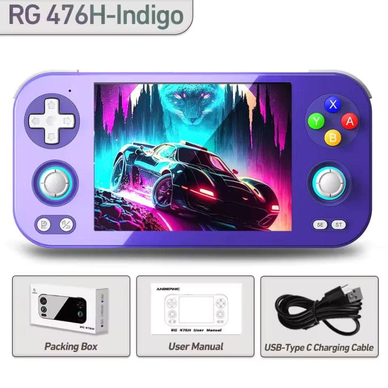 Console Anbernic RG476H 8 GB/128 GB Roxo