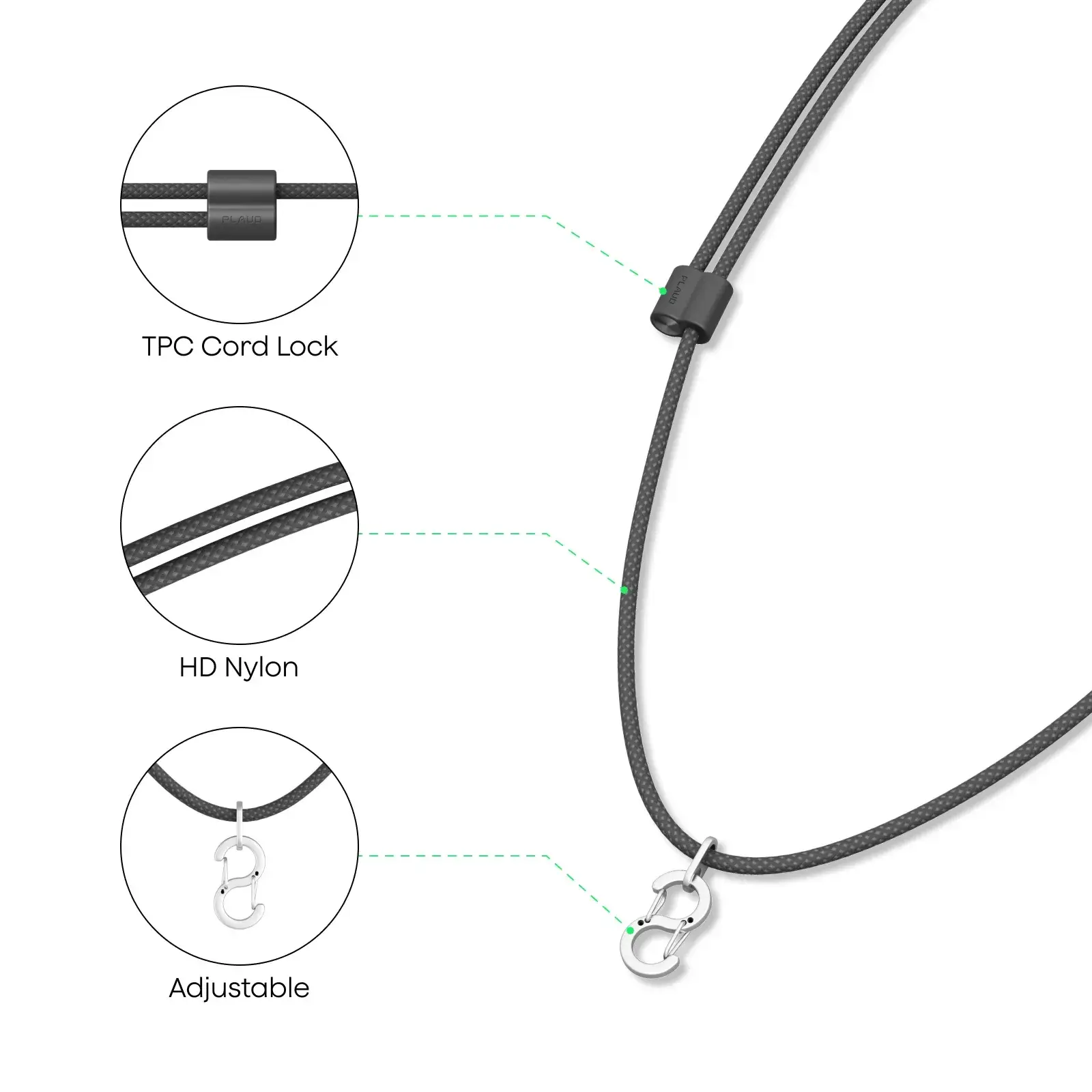 Cordão para Plaud Note Pin