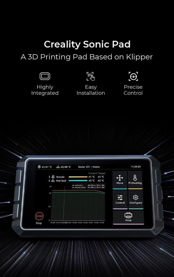 Creality Sonic Pad Touch - Pad 3D para impressoras