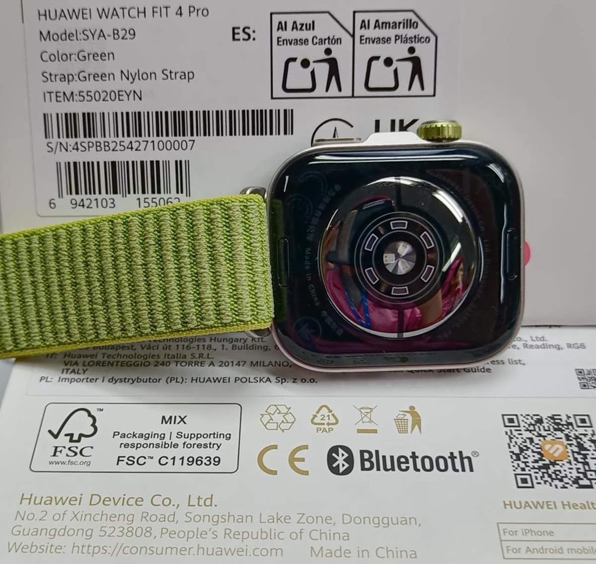 Huawei Watch Fit 4 Pro Verde