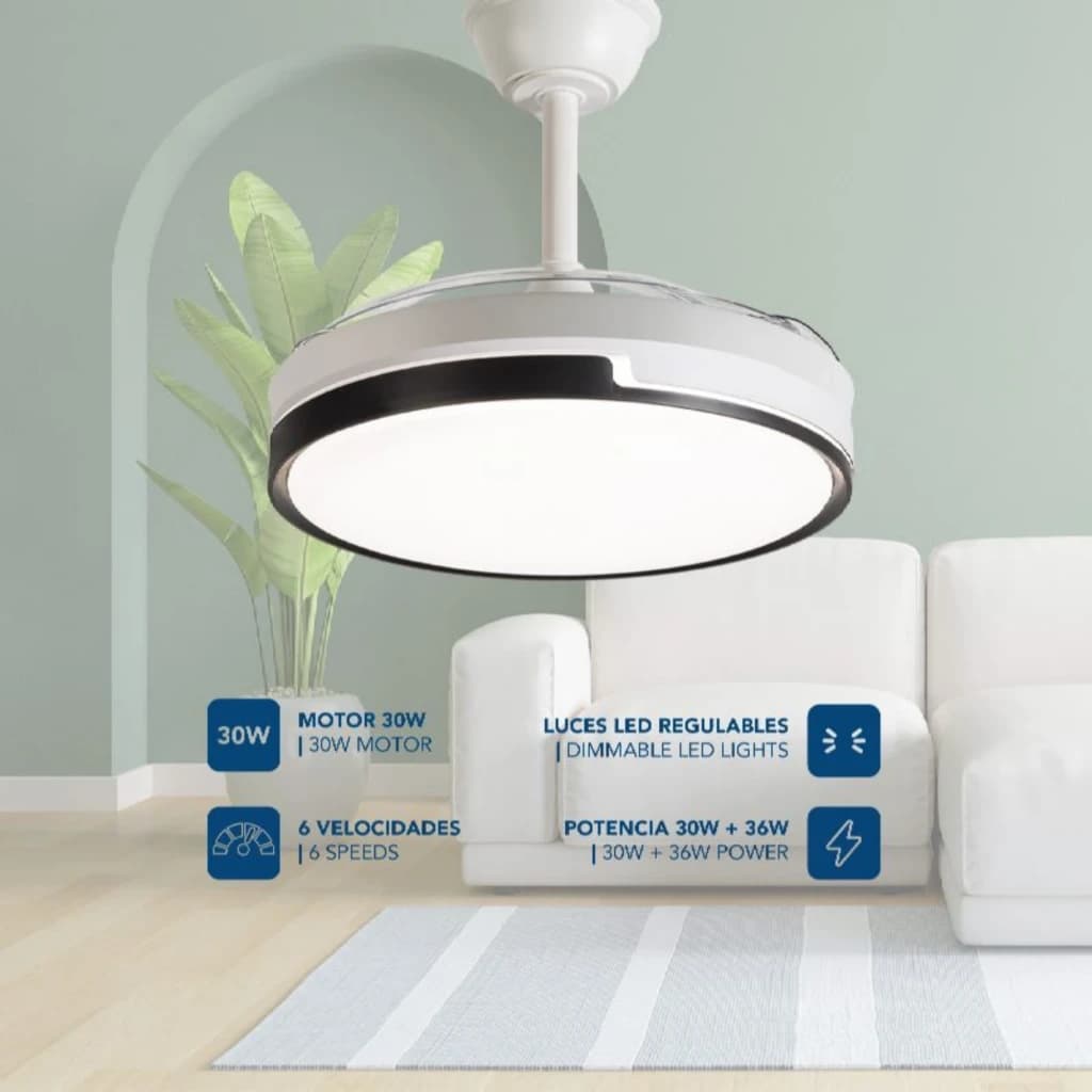 Daewoo DW5005 Ventilador de Teto 30 W 6 Velocidades