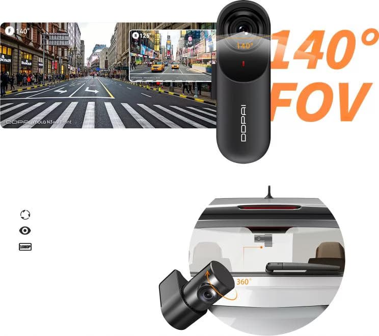 DDPAI N3 Pro 1600P Dash Cam