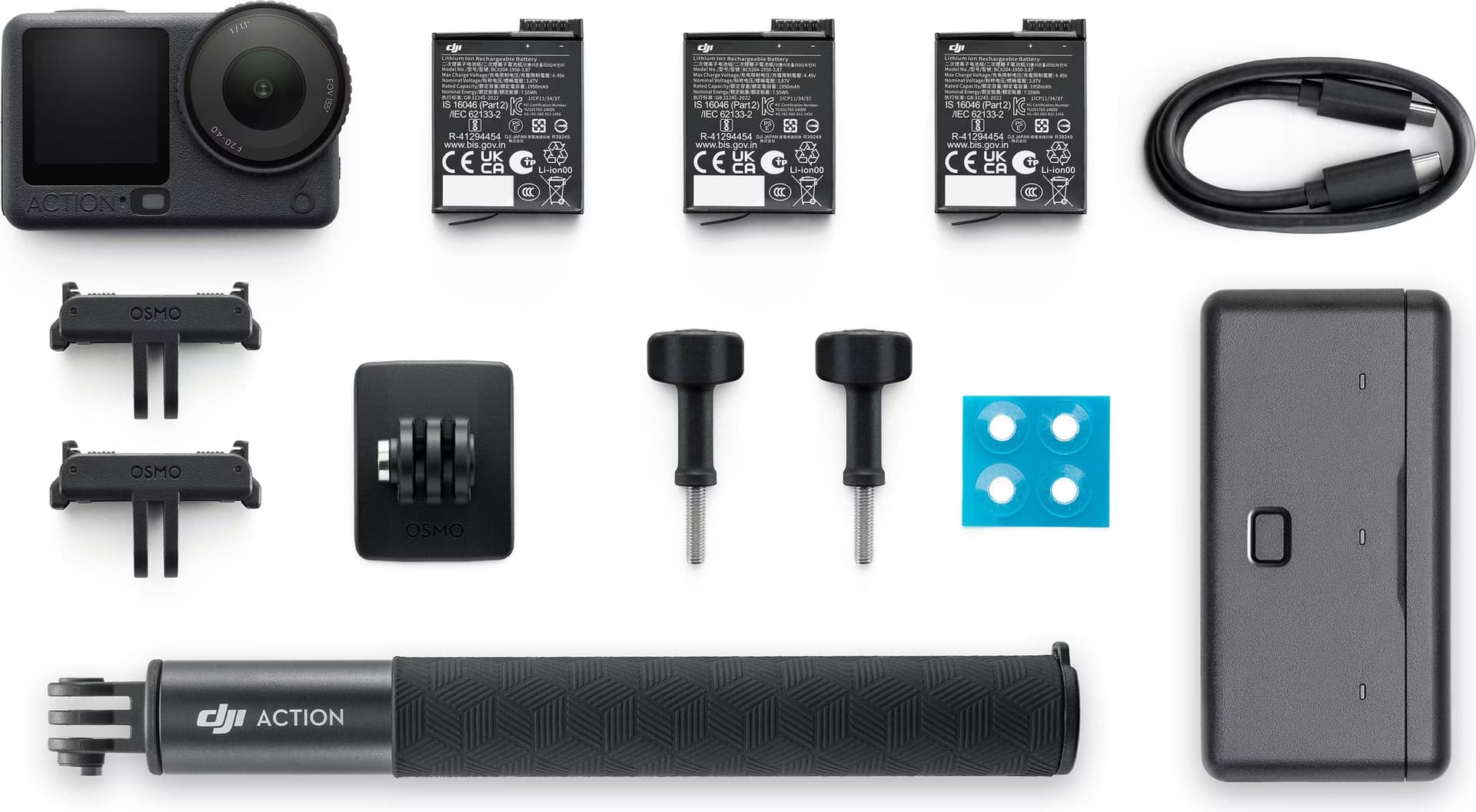 DJI Osmo Action 6 Adventure Combo Câmara de Ação 4K/120 fps