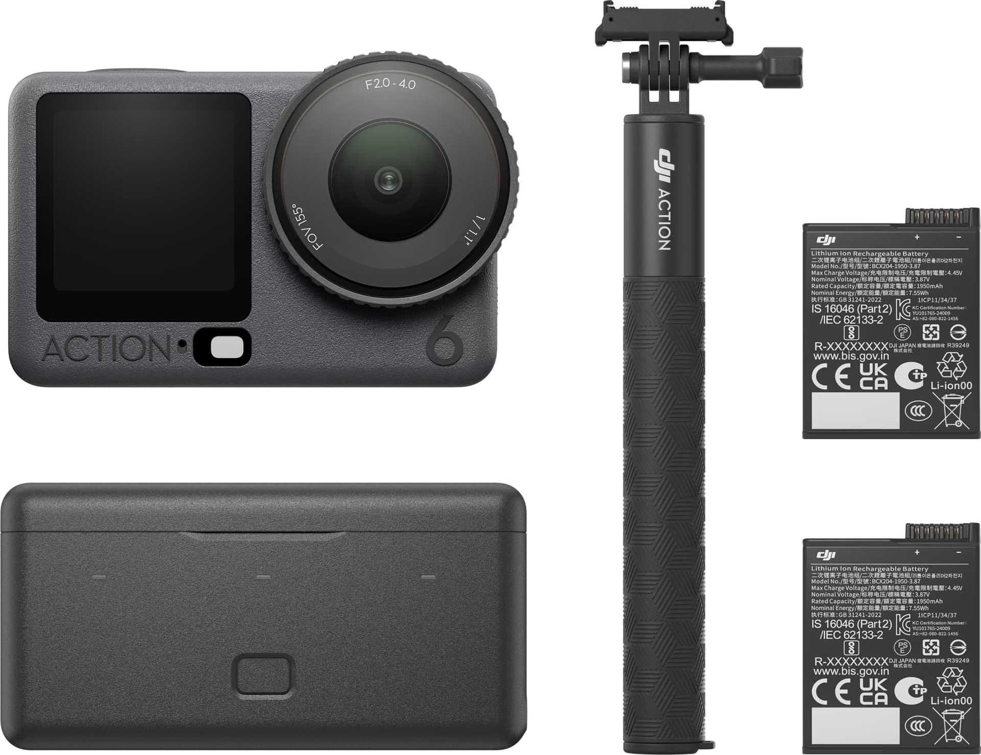 DJI Osmo Action 6 Adventure Combo Câmara de Ação 4K/120 fps