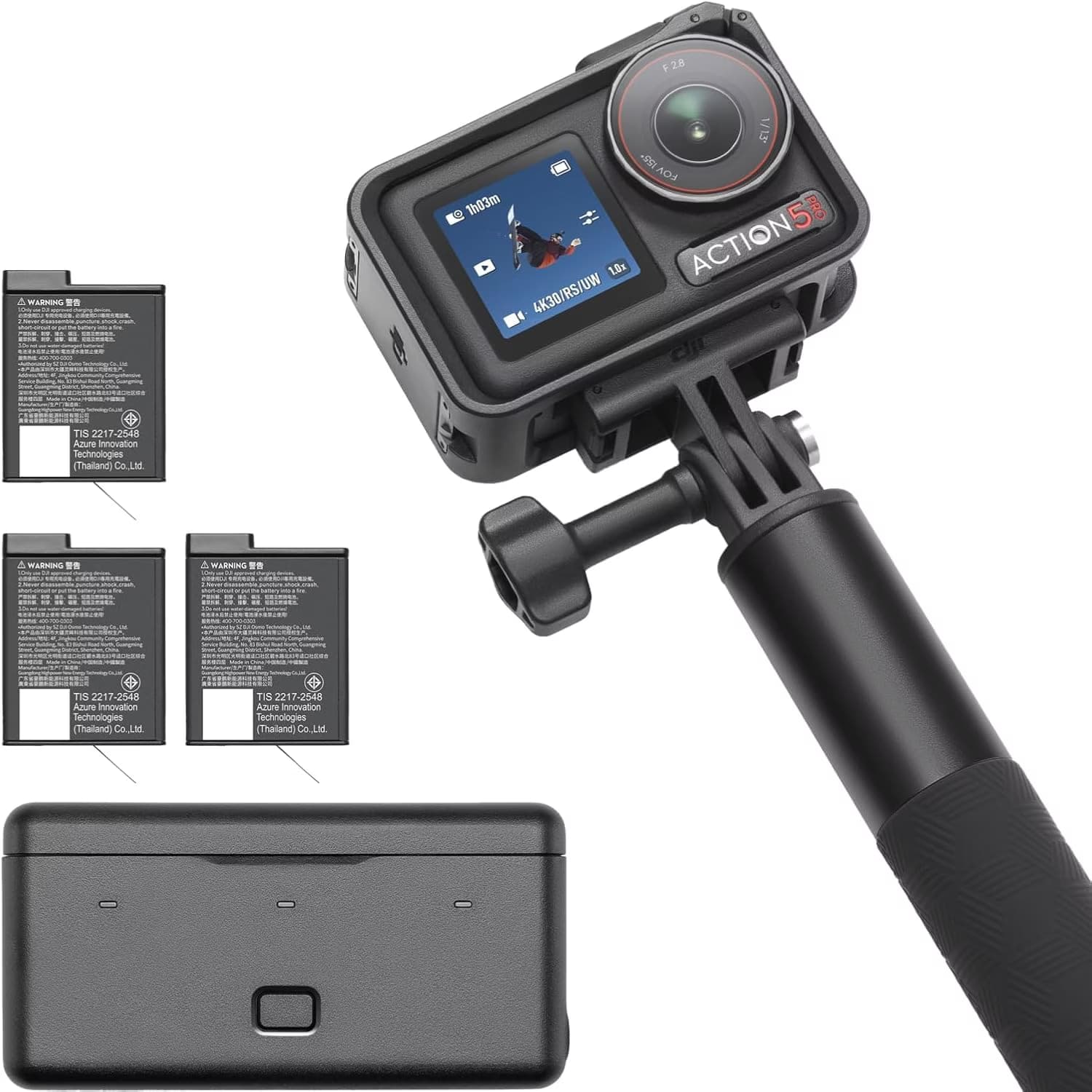 DJI Osmo Action 6 Adventure Combo Câmara de Ação 4K/120 fps