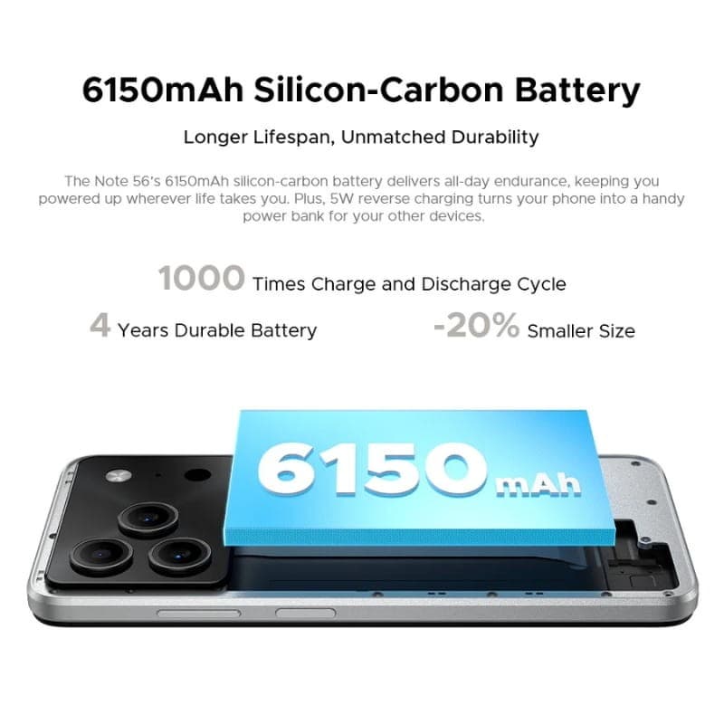 Doogee Note 56 Plus 6GB/256GB Prata