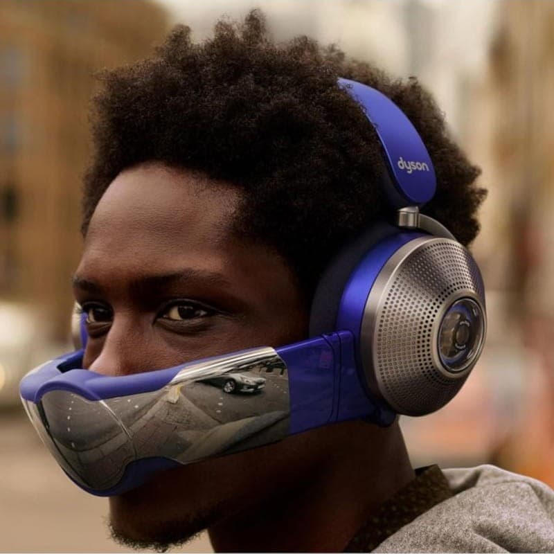 Dyson Zone Absolute+ ANC Visor Azul/Cobre