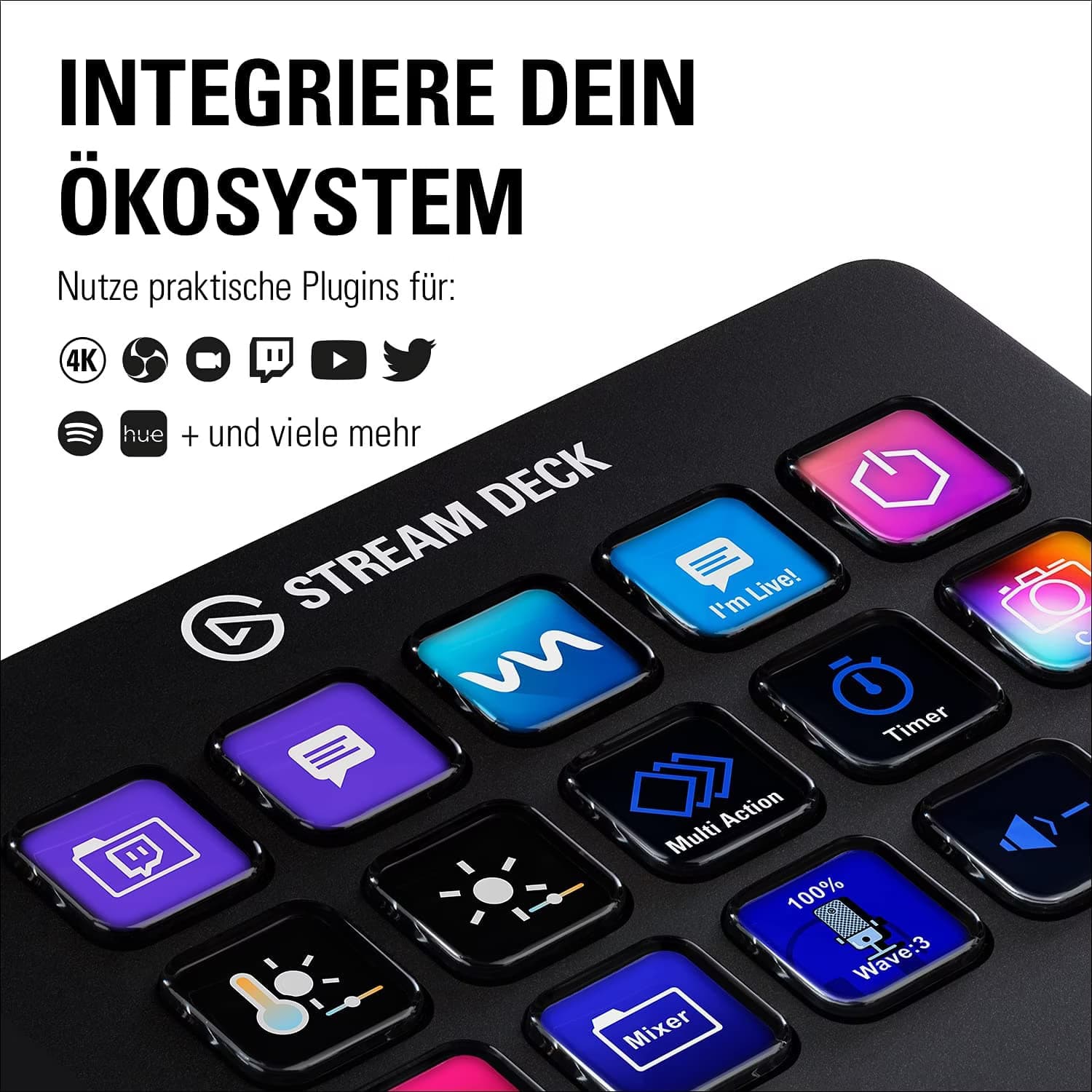 Elgato Stream Deck MK.2 15 Botões Preto