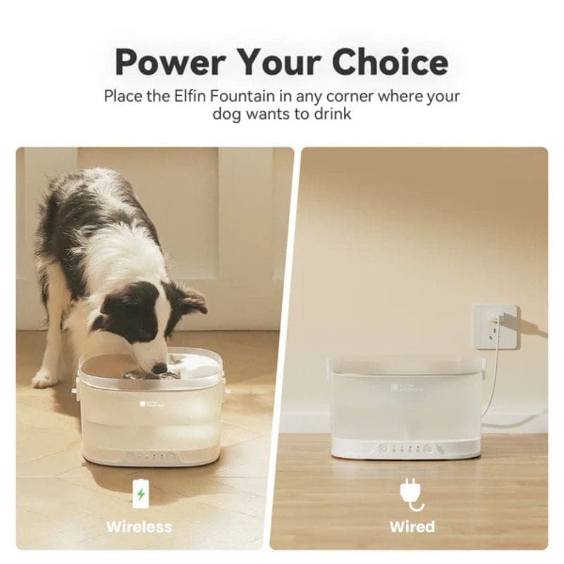 Elfin Pet Fountain D1 Pro - Bebedouro automático 4L sem bomba