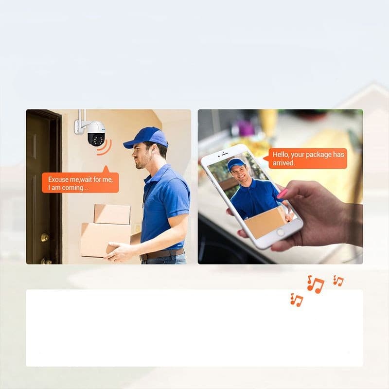 Escam QF518 5MP P/T WiFi Branco IP