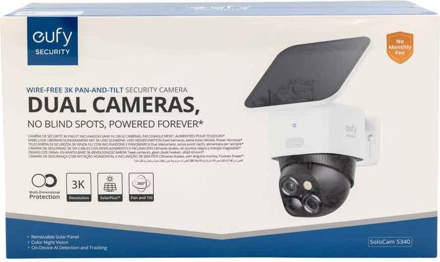 Eufy SoloCam S340 3K Solar WiFi Branco para Exterior