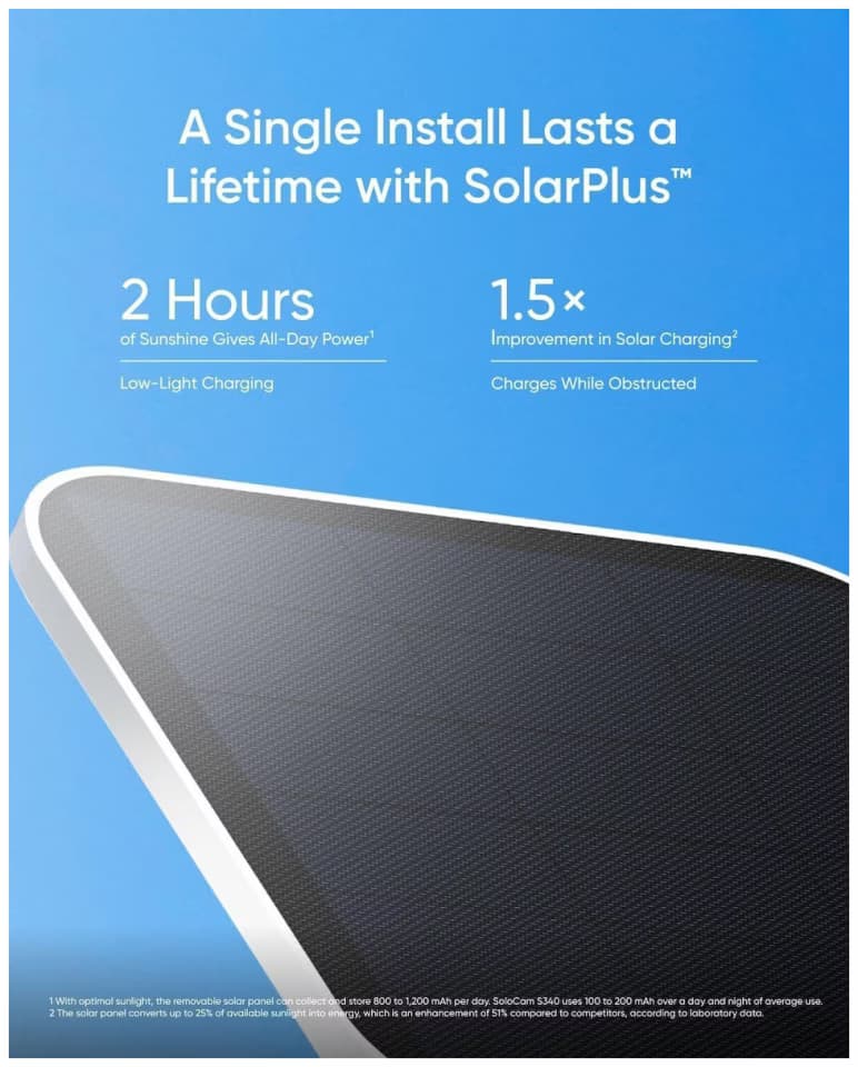Eufy SoloCam S340 3K Solar WiFi Branco para Exterior