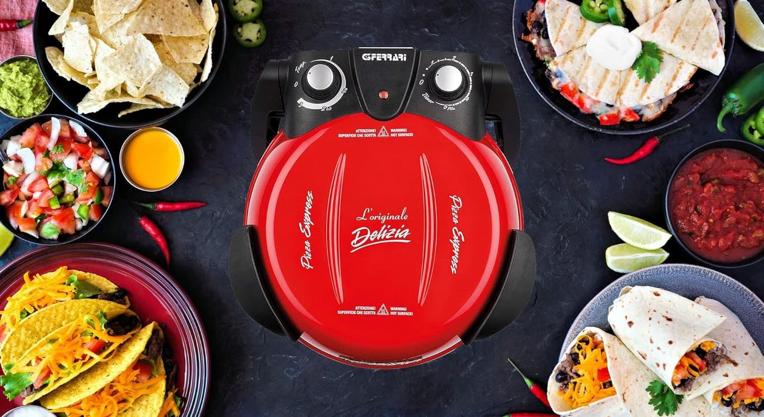 Forno para Pizza G3 Ferrari Delizia 1200W Vermelho