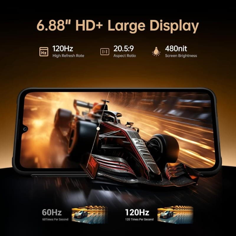 Fossibot F112 Pro 5G 8GB/256GB Laranja Rugged
