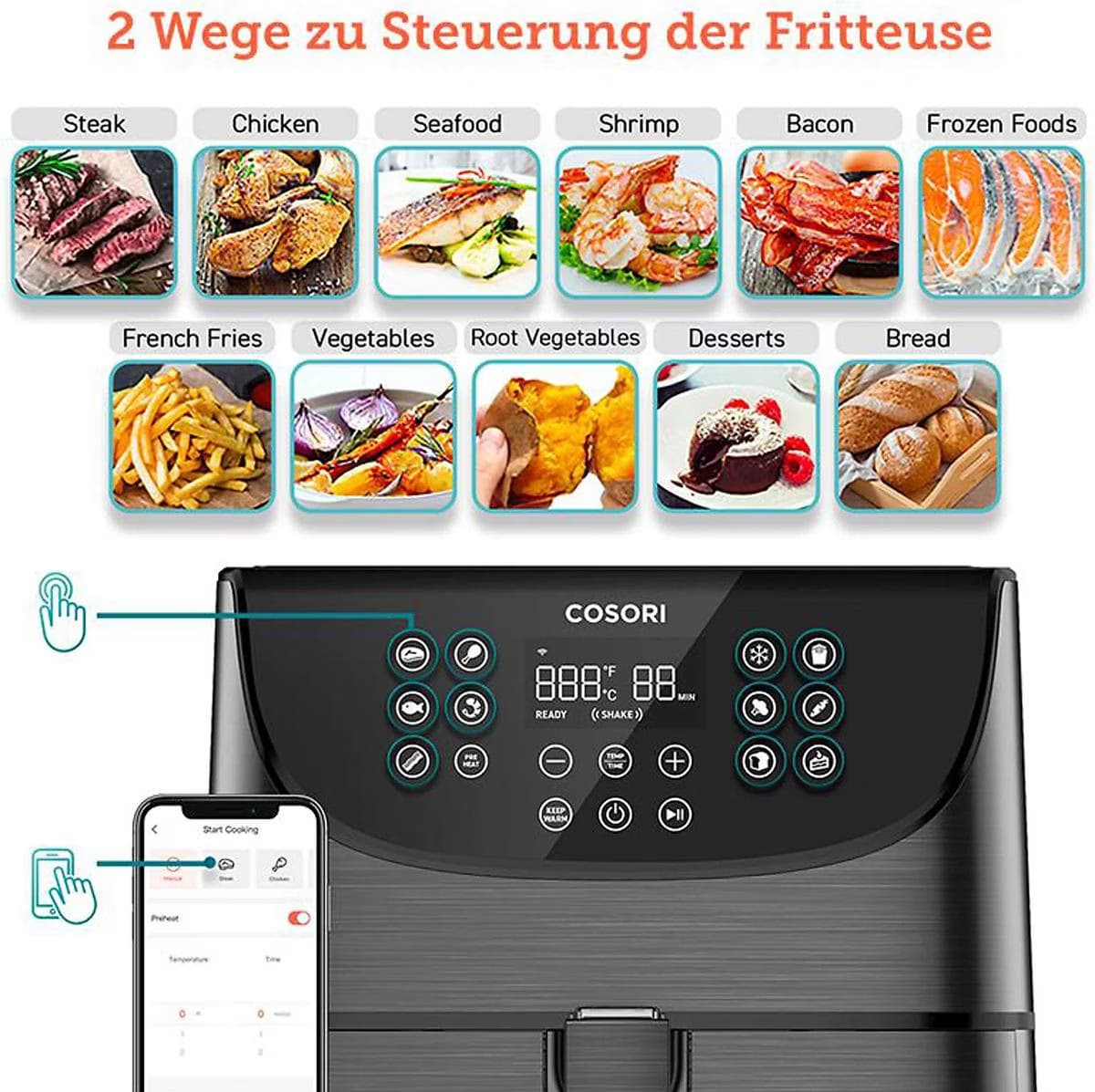Fritadeira Air Fryer Cosori Smart Chef Edition