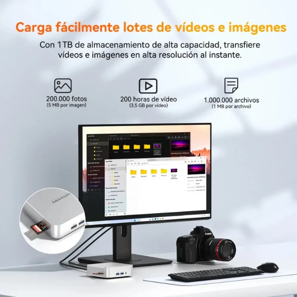 Geekom A5 Pro AMD Ryzen 5 7430U 16GB/512GB W11 Pro - Mini PC