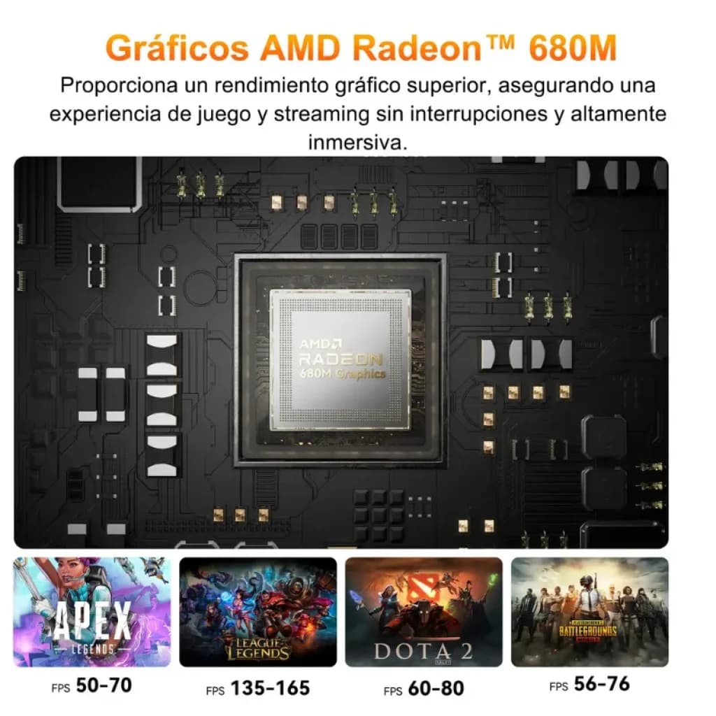 GEEKOM A6 AMD Ryzen 7 6800U 16 GB/1 TB W11 Pro - Mini PC