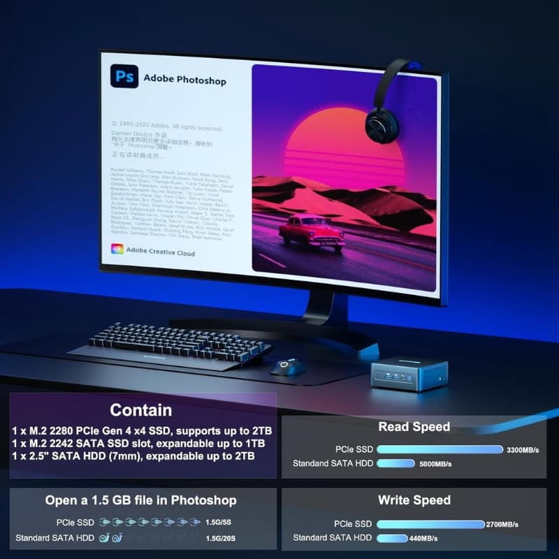 GEEKOM IT13 Intel i5-13600H 16GB/1TB W11 - Mini PC