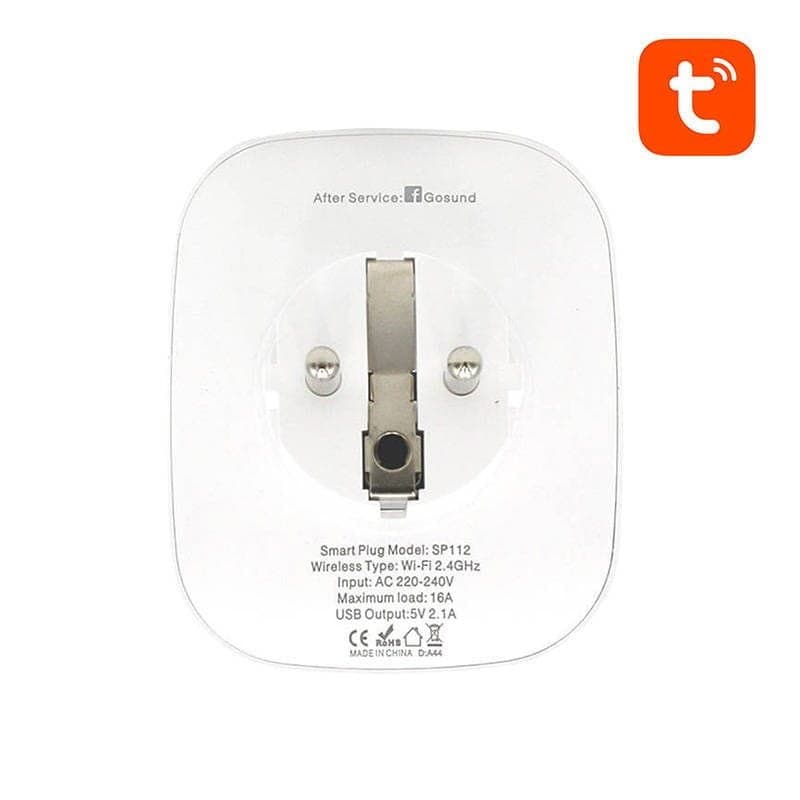 Gosund SP112 16 A WLAN 2,4 GHz USB 2,1 A x 2 - Ficha inteligente
