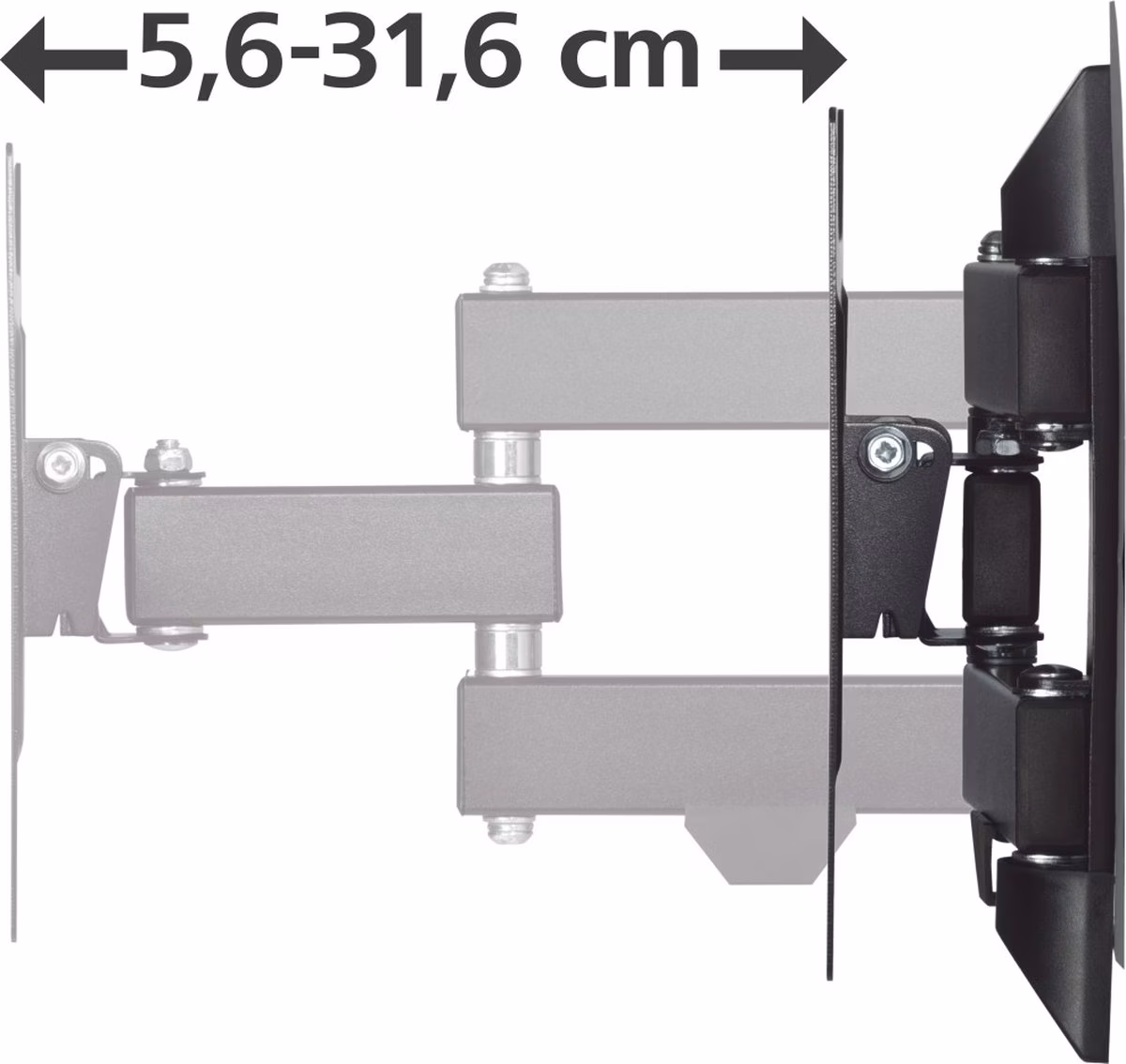 Hama 00220822 de 19“ a 48” até 20 kg Preto - Suporte para TV