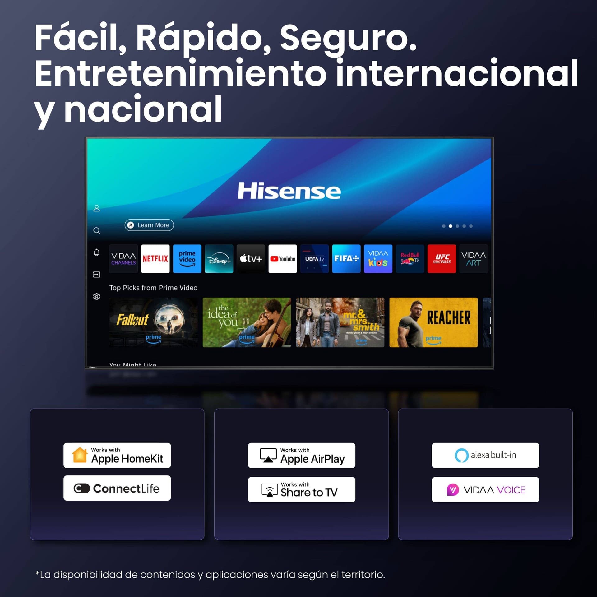 Hisense 65A6Q 65" 4K Ultra HD Smart TV Wifi Preto