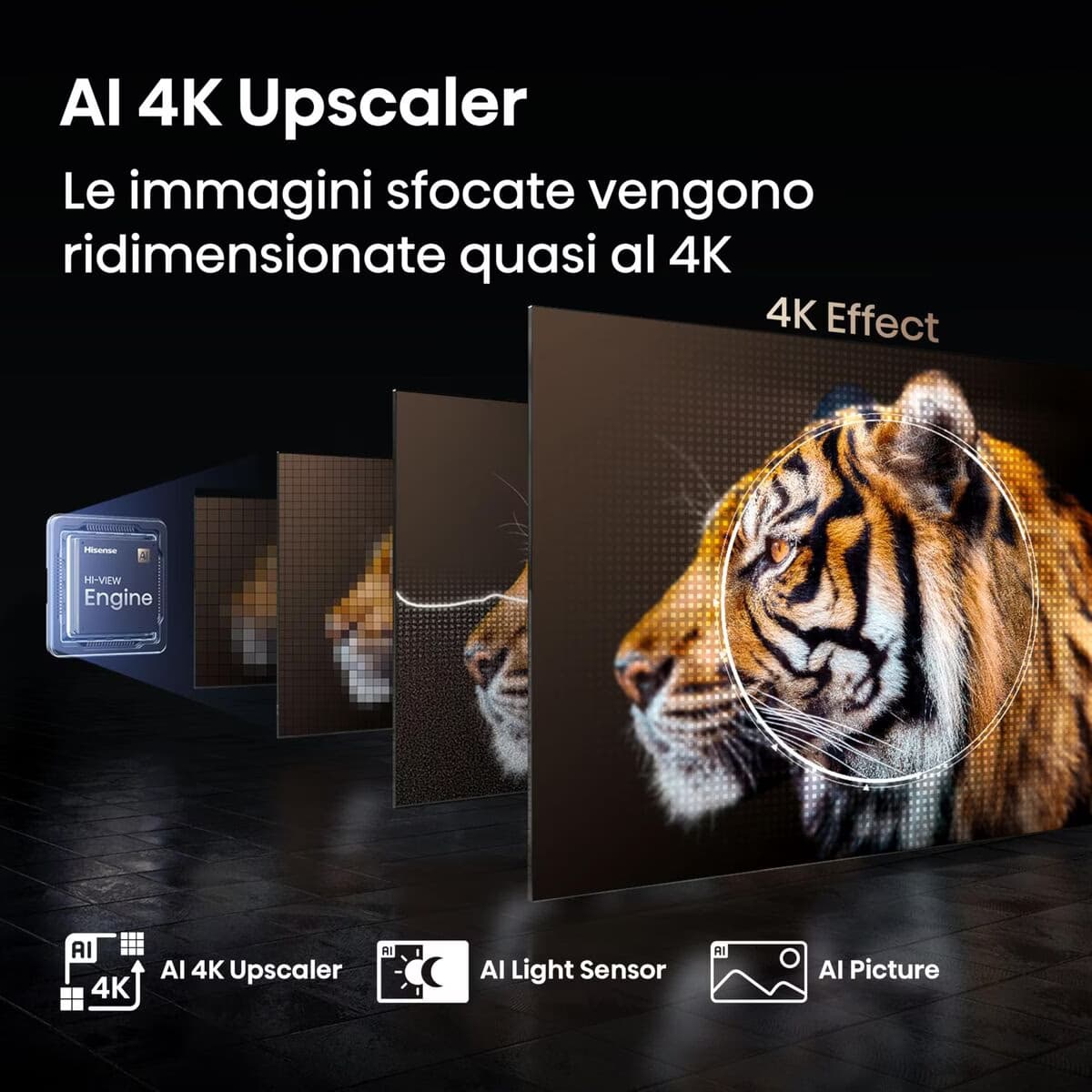Hisense 65E7Q PRO 65" 4K QLED Pro Smart TV Preto