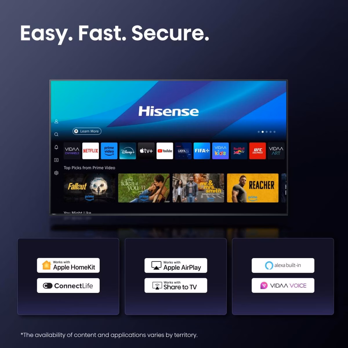 Hisense 65E7Q PRO 65" 4K QLED Pro Smart TV Preto