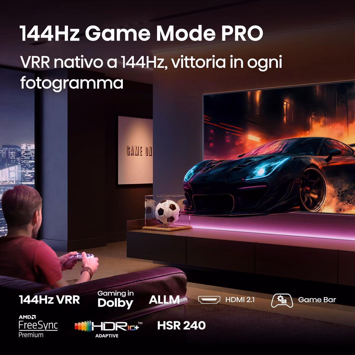 Hisense 65E7Q PRO 65" 4K QLED Pro Smart TV Preto