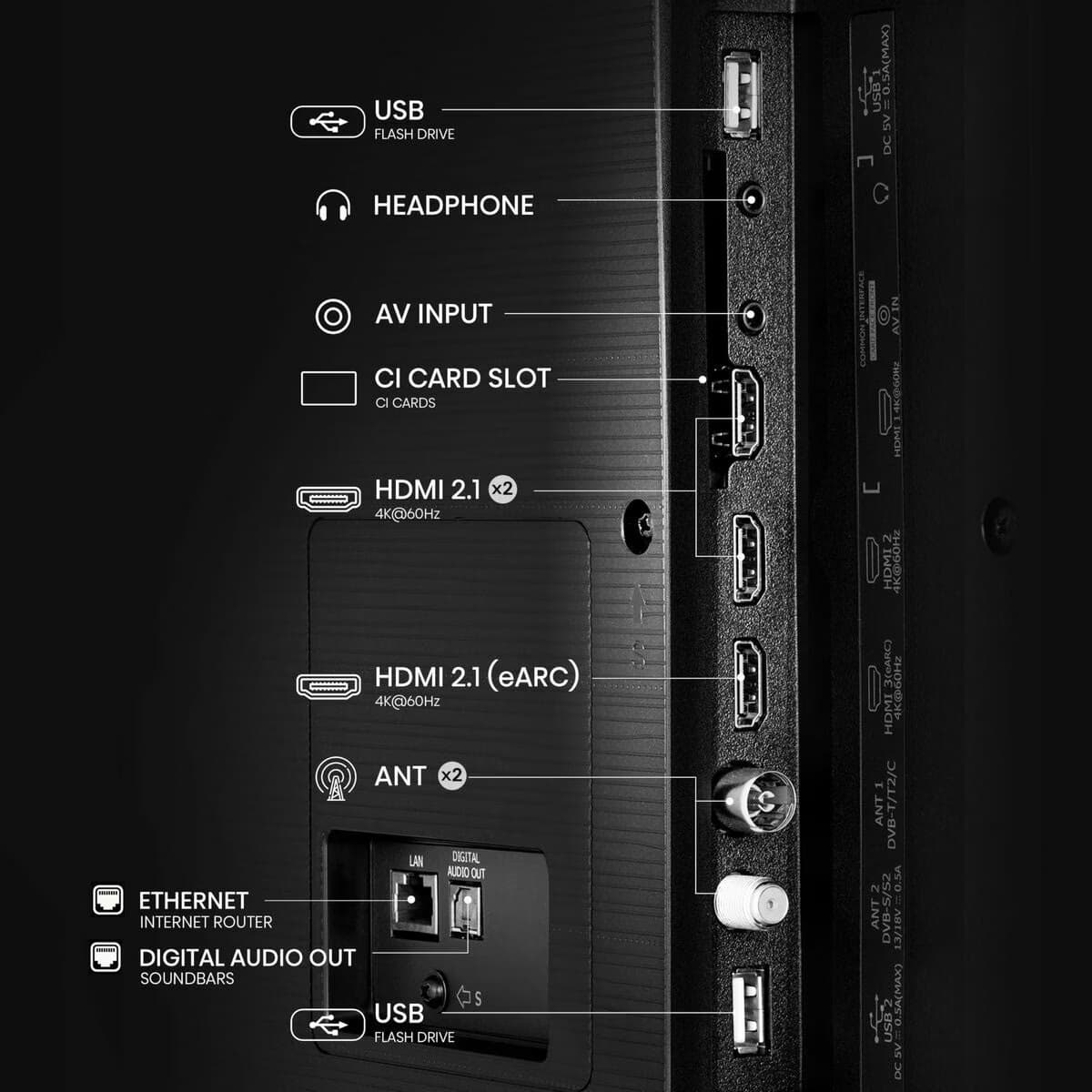 Hisense 85A6Q 85" 4K Ultra HD LED Smart TV Preto - Televisão