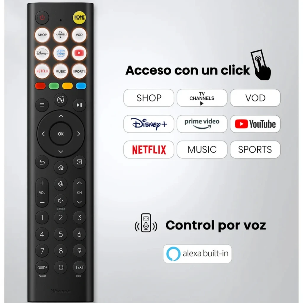 Hisense 85E7S Smart TV QLED 85" 4K Preto