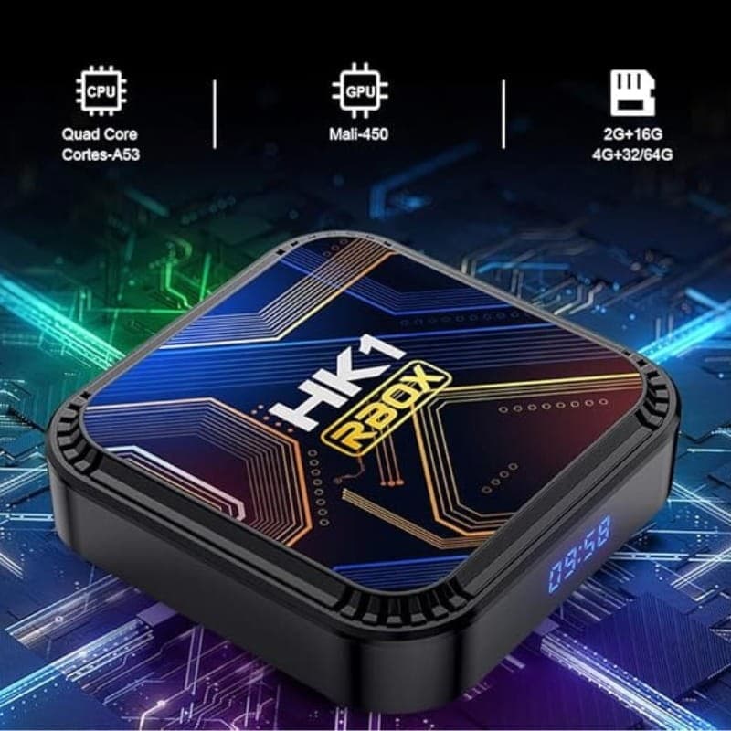 HK1 Rbox K8S RK3528 4GB/32GB Android 13 Preto - Android TV
