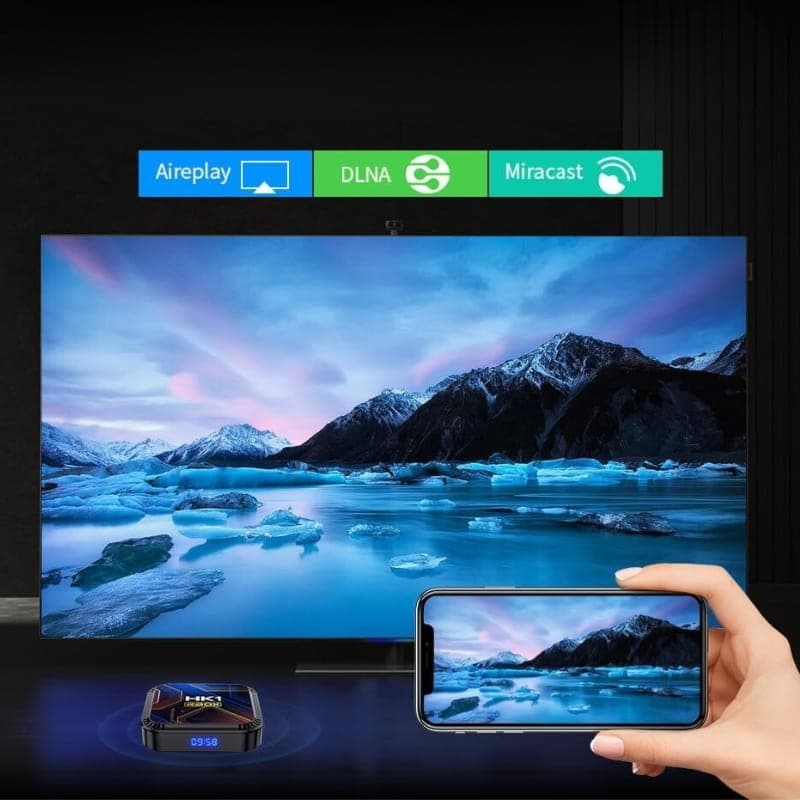 HK1 Rbox K8S RK3528 4GB/32GB Android 13 Preto - Android TV