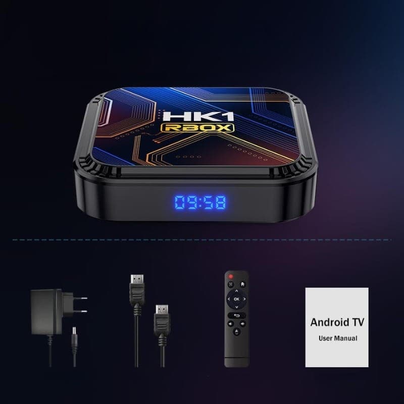 HK1 Rbox K8S RK3528 4GB/64GB Android 13 Preto - Android TV