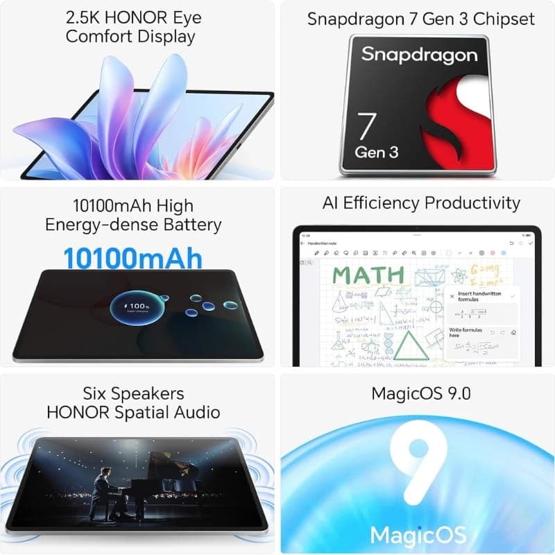 Honor Pad 10 12,1 8GB/256GB WiFi Cinzento