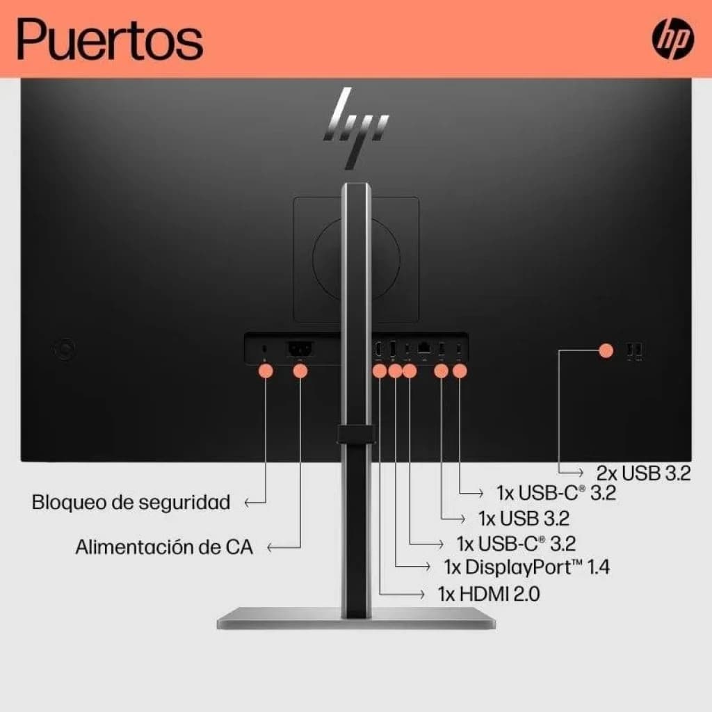 HP E32k G5 31,5 polegadas 4K UHD IPS 60 Hz - Monitor de PC