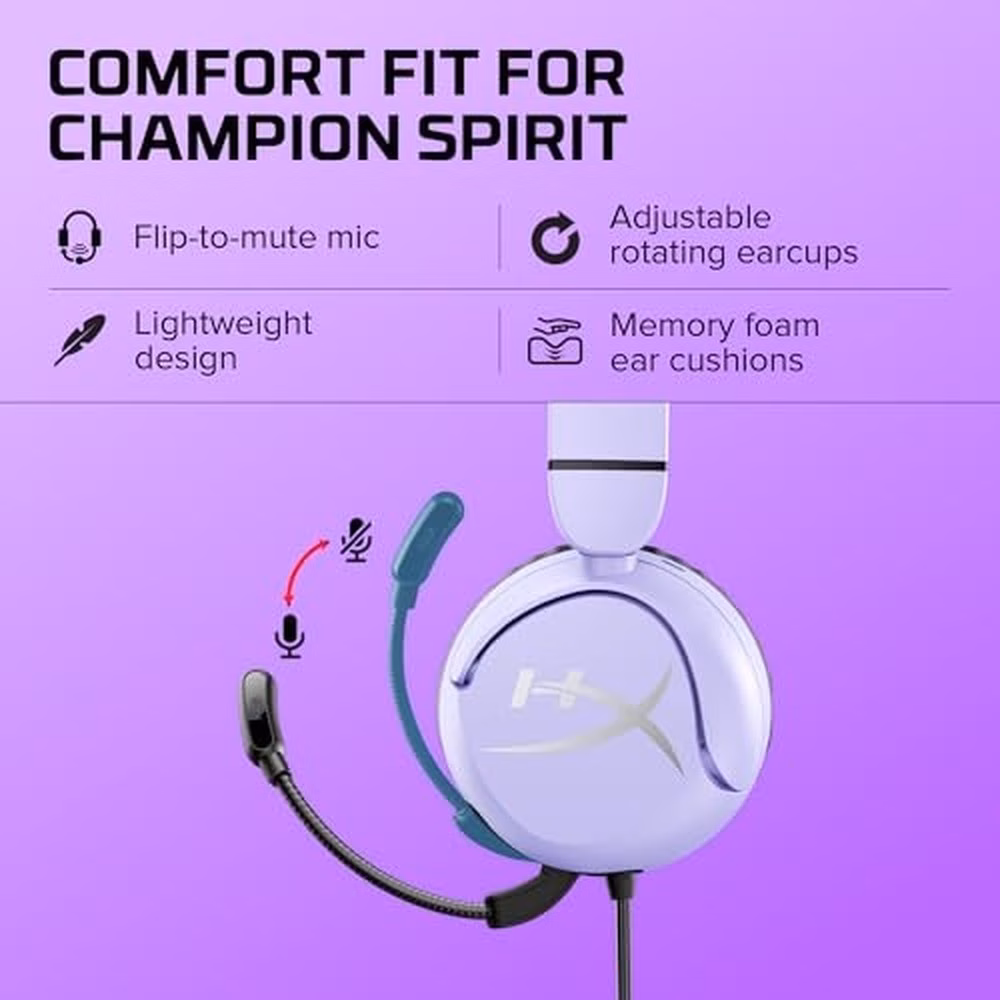 HyperX Cloud Mini Lavender - Head