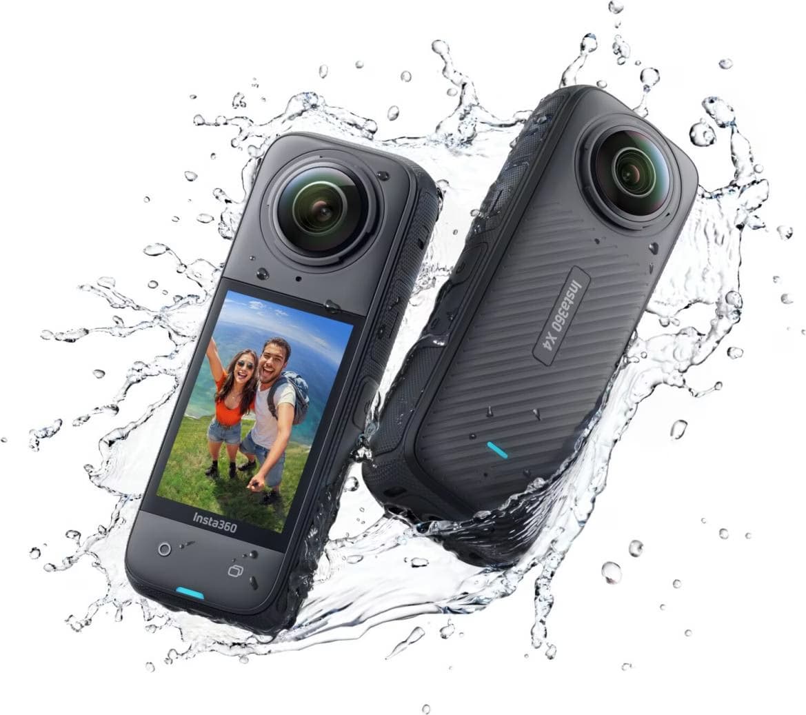 Insta360 X4 Grava em 8K, 360°, 72 MP - Câmara desportiva