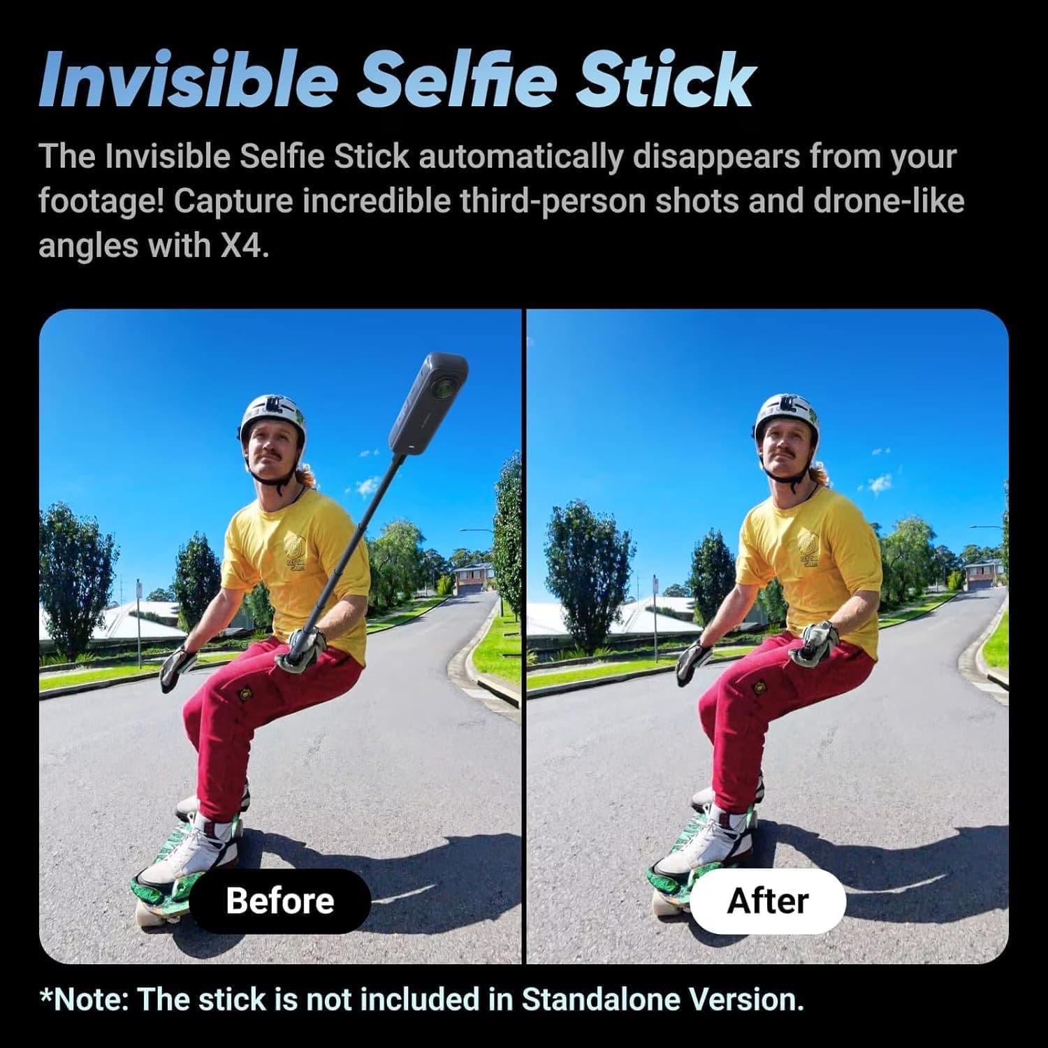 Insta360 X4 Grava em 8K, 360°, 72 MP - Câmara desportiva