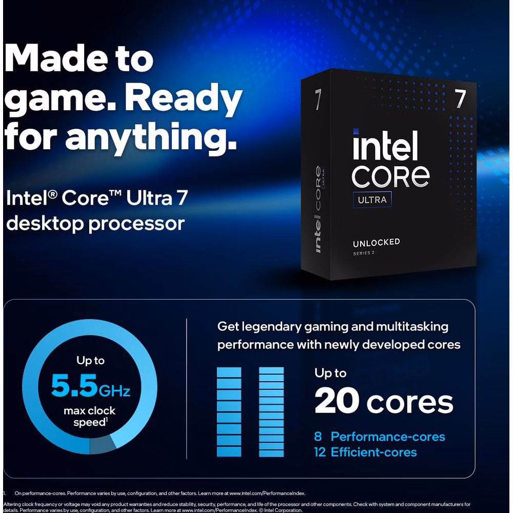 Intel Core Ultra 7 265KF 5.2 GHz Box
