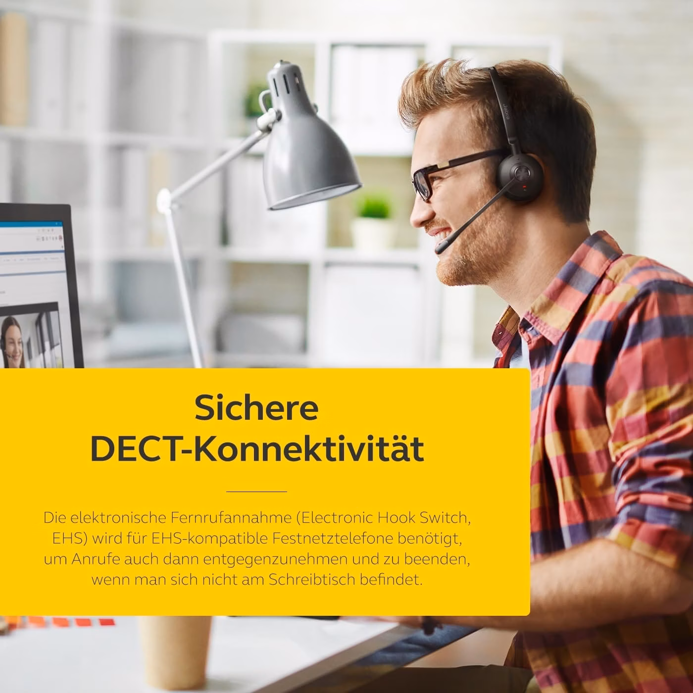Jabra Engage 65 SE DECT Preto com microfone