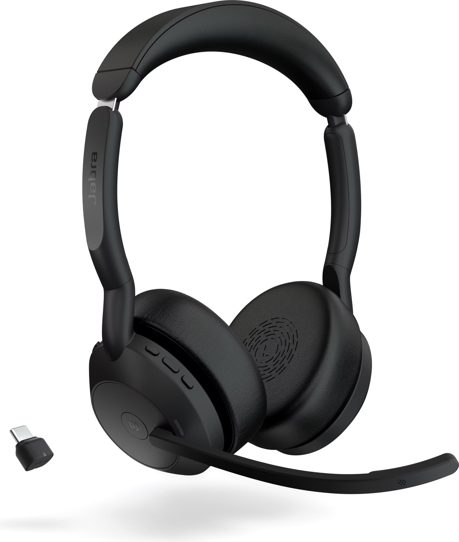 Jabra Evolve2 55 MS Stereo com suporte de carregamento